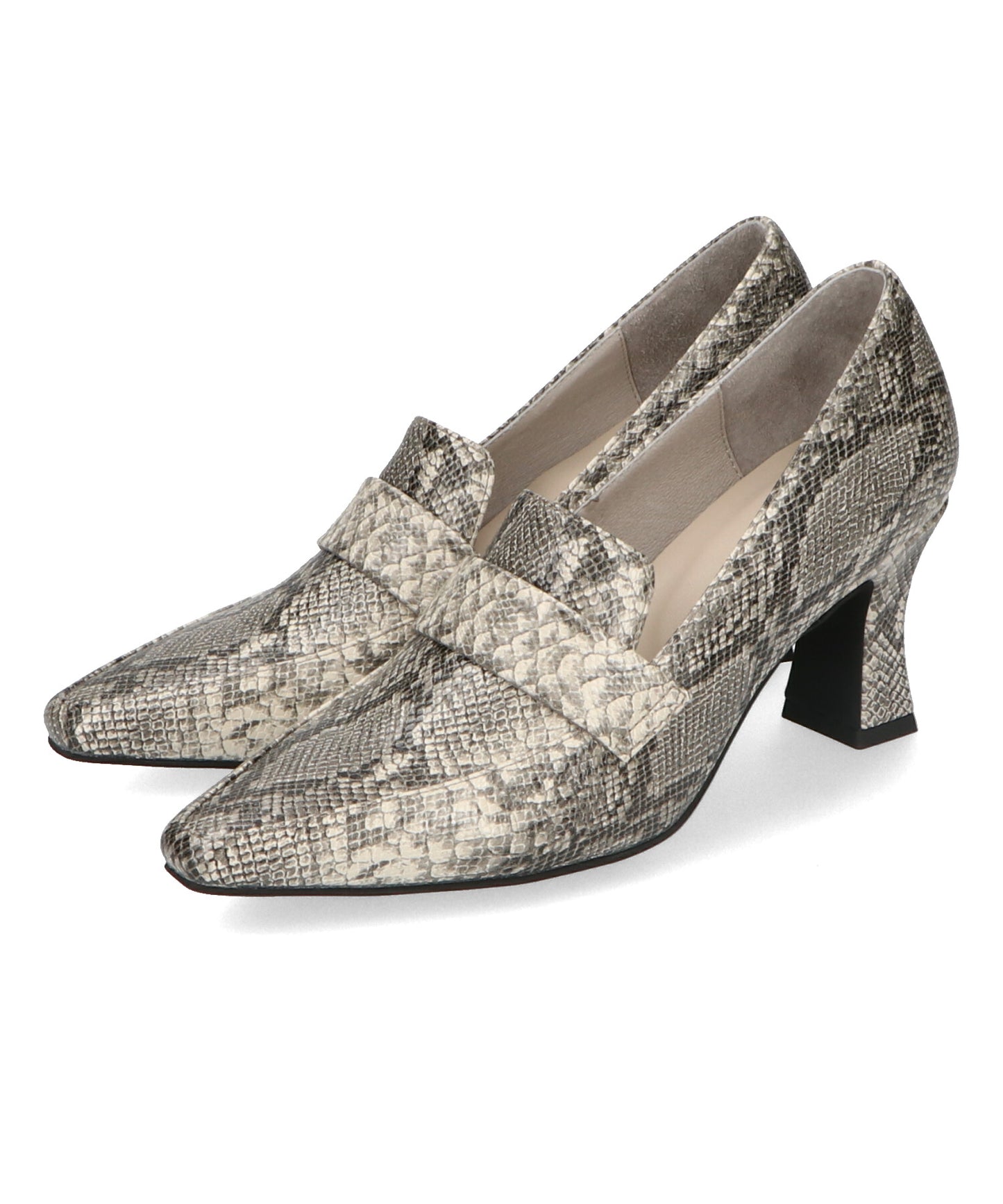 【WEB限定】ポインテッドトゥヒールローファー/41292