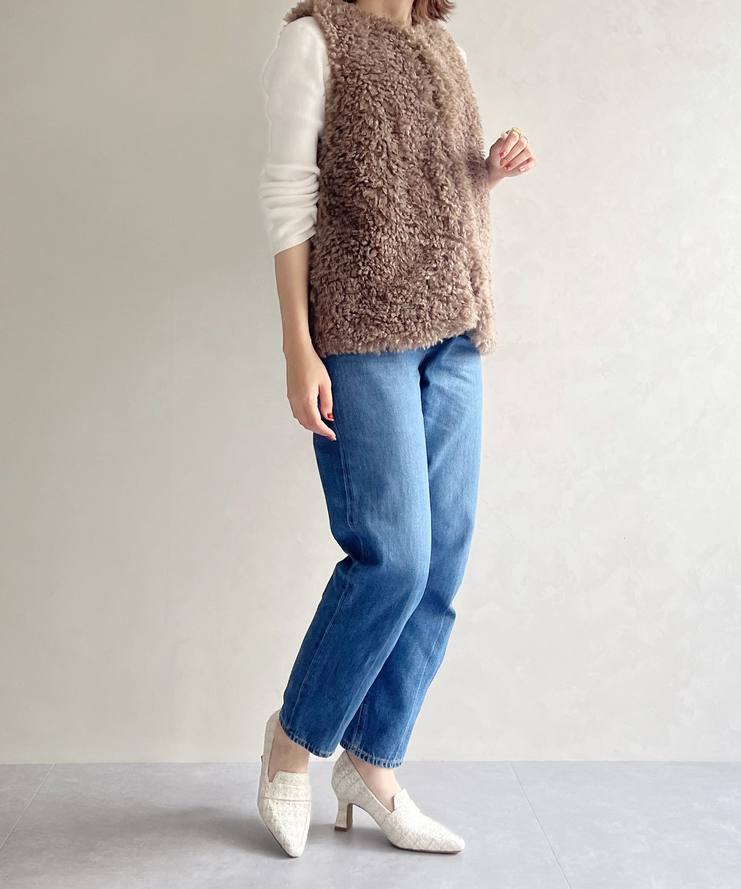 【WEB限定】ポインテッドトゥヒールローファー/41292