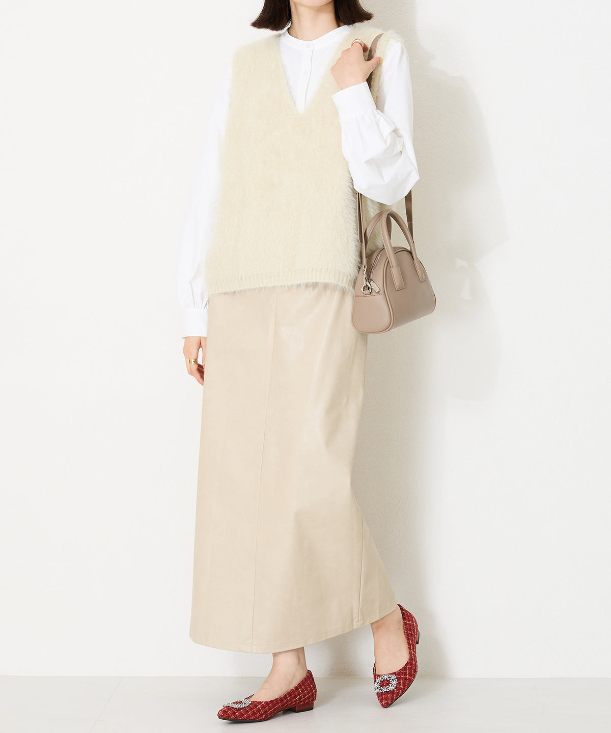 ビジューフラットパンプス/41306