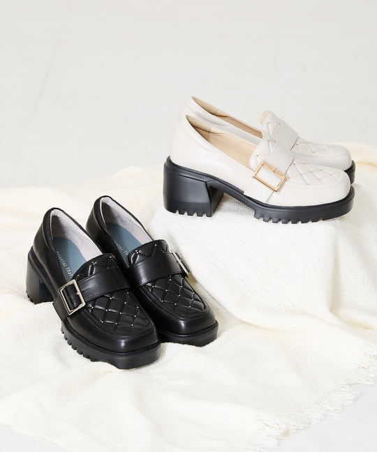 【WEB限定】キルティング×スタッズ厚底シューズ/41311