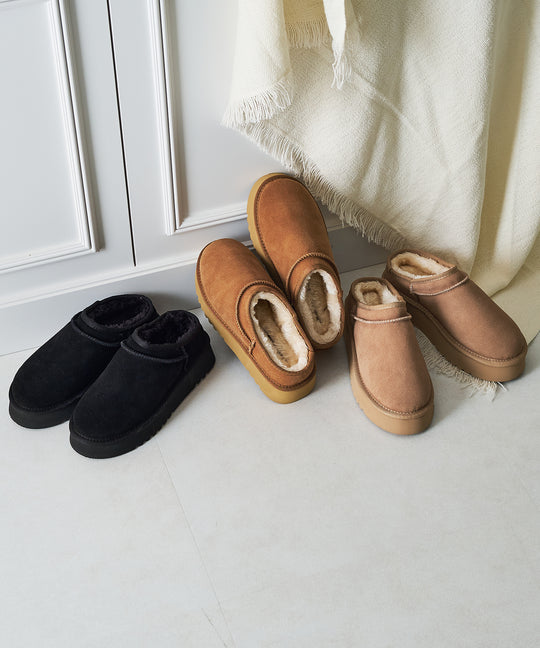 厚底ムートンスリッポンシューズ/41320