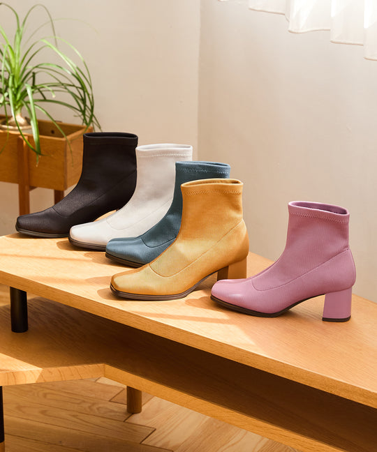 スクエアトゥニットブーツ/41407