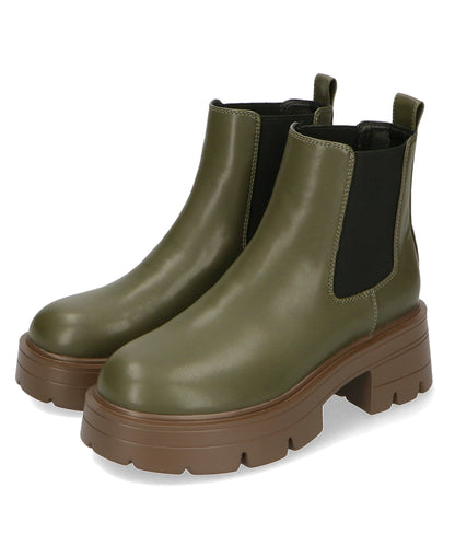 厚底ヒールサイドゴアブーツ/41410