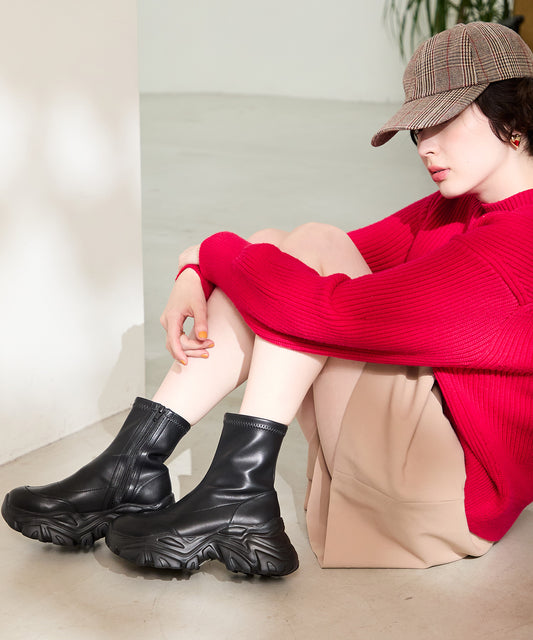 スニーカーソールショートブーツ/41412