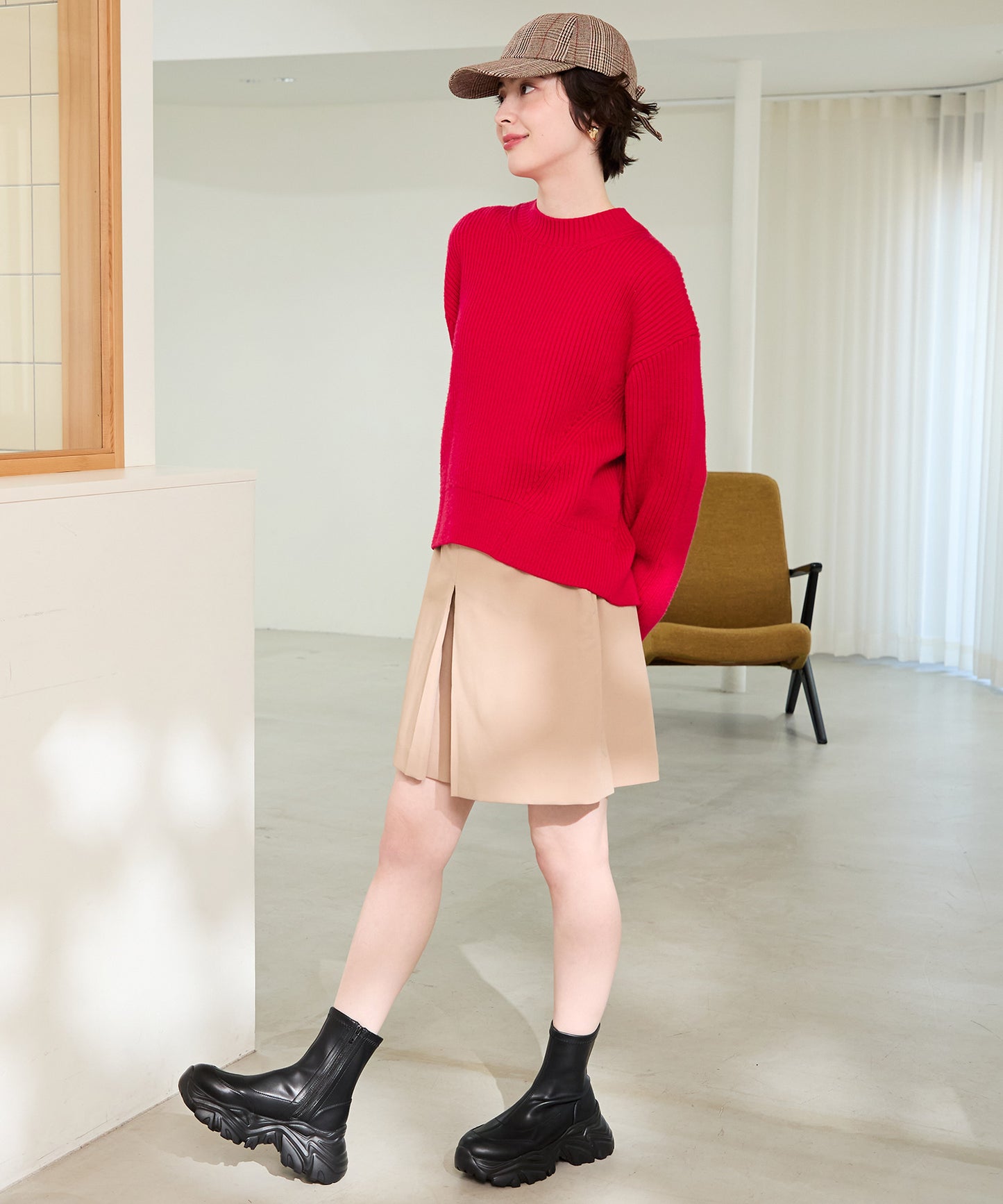 スニーカーソールショートブーツ/41412