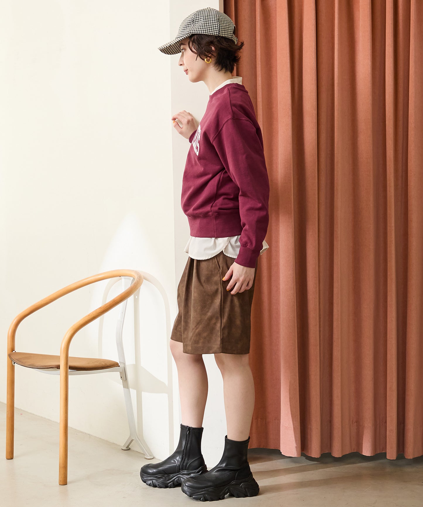 スニーカーソールショートブーツ/41412