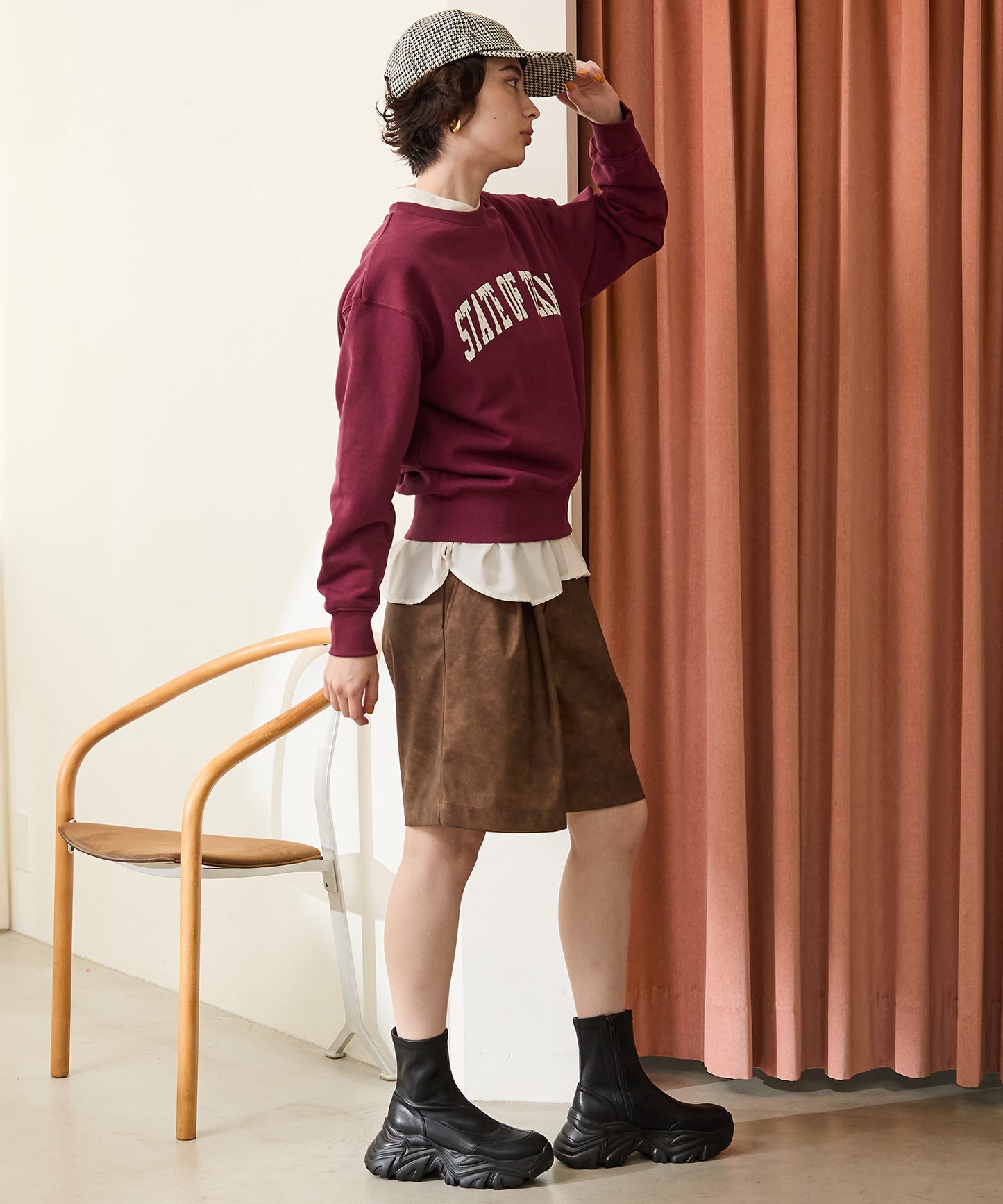 スニーカーソールショートブーツ/41412