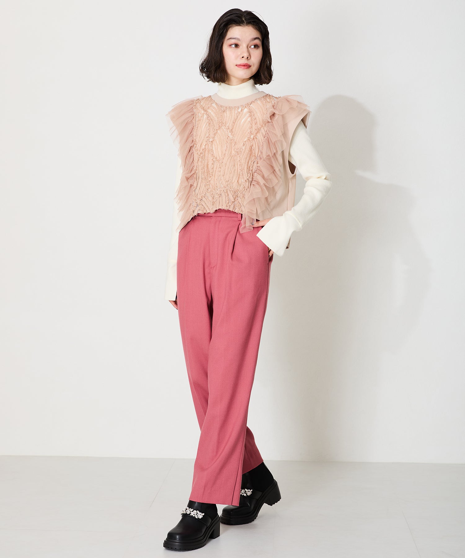 ビジューベルトニットドッキングブーツ/41415 – ORIENTALTRAFFIC