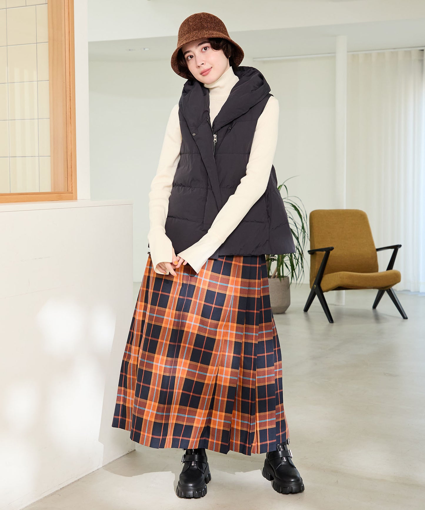 ジップデザインベルトバックルブーツ/41417