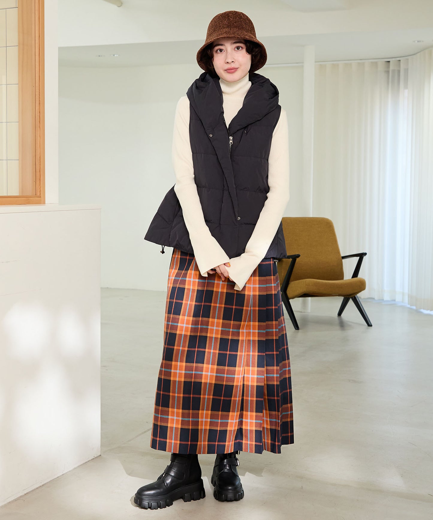 ジップデザインベルトバックルブーツ/41417