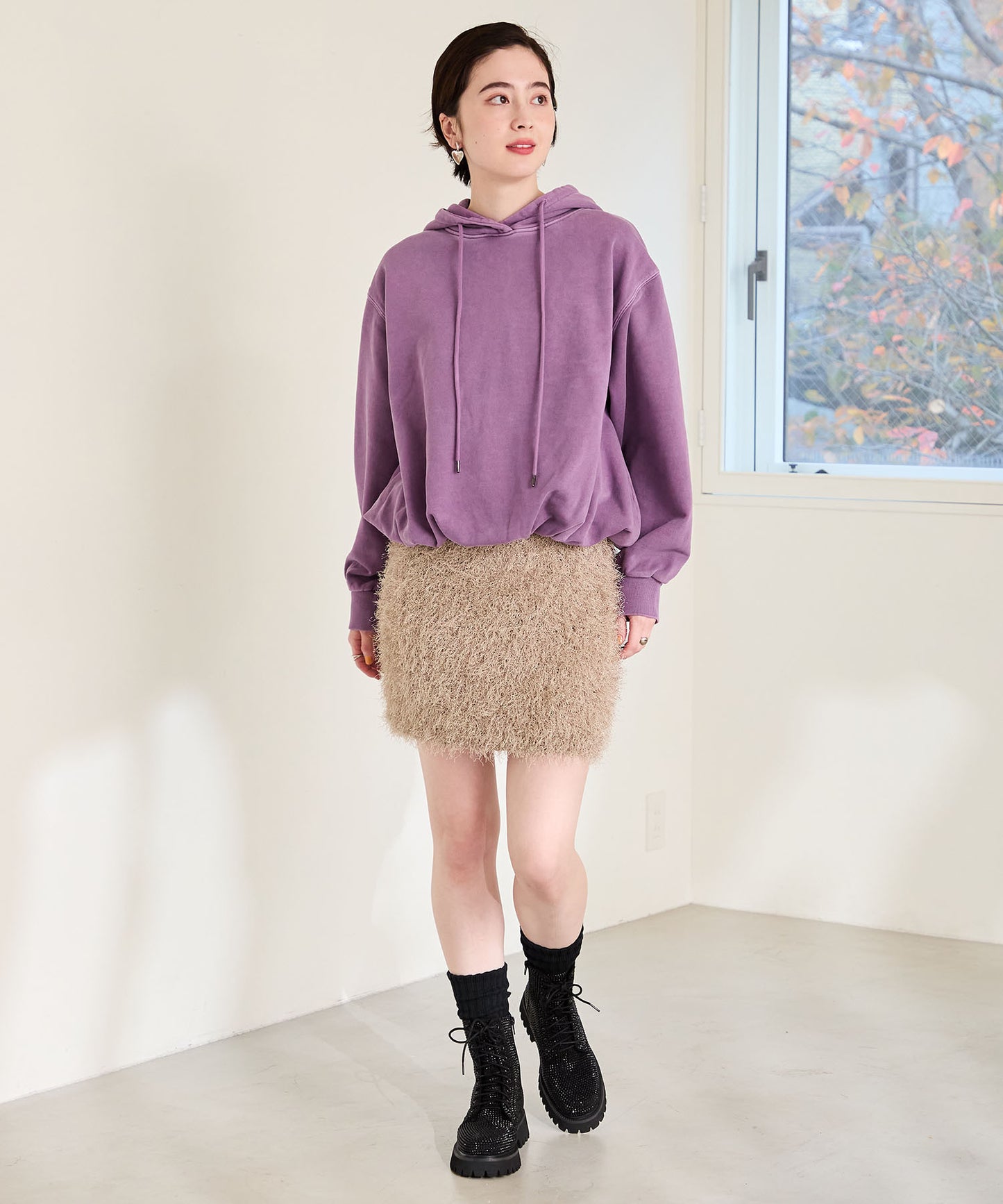 ラインストーンレースアップシューズ/41425