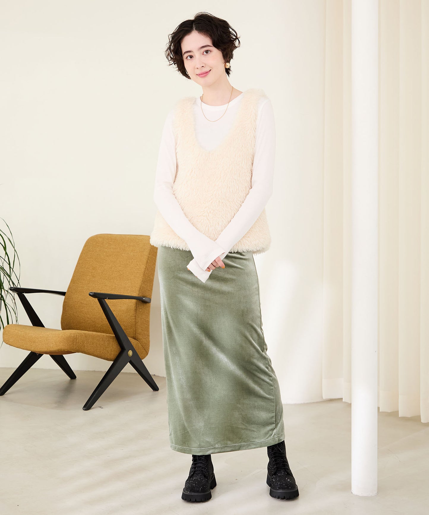 ラインストーンレースアップシューズ/41425