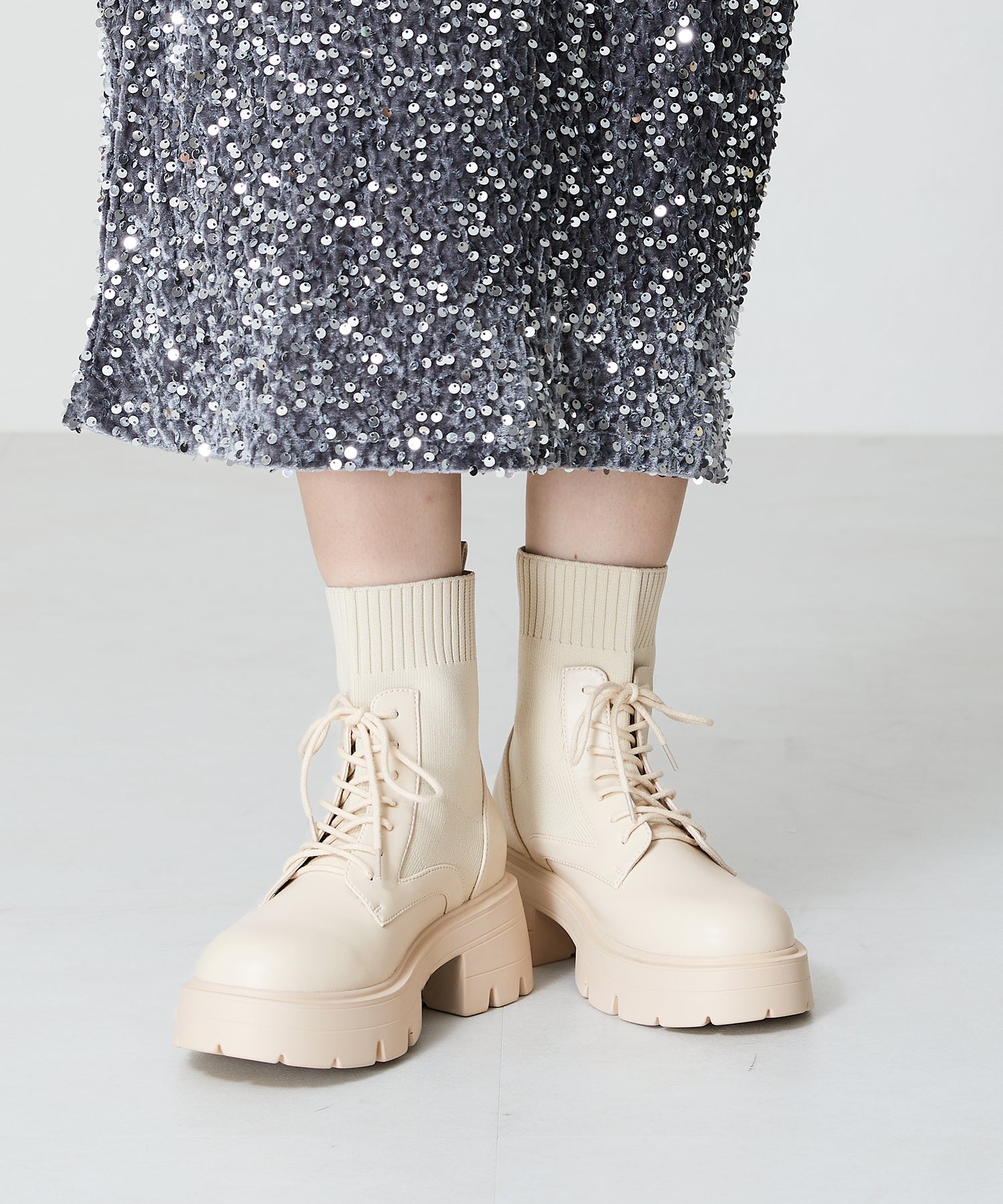 WEB限定】ニットソックスレースアップブーツ/41431 – ORIENTALTRAFFIC