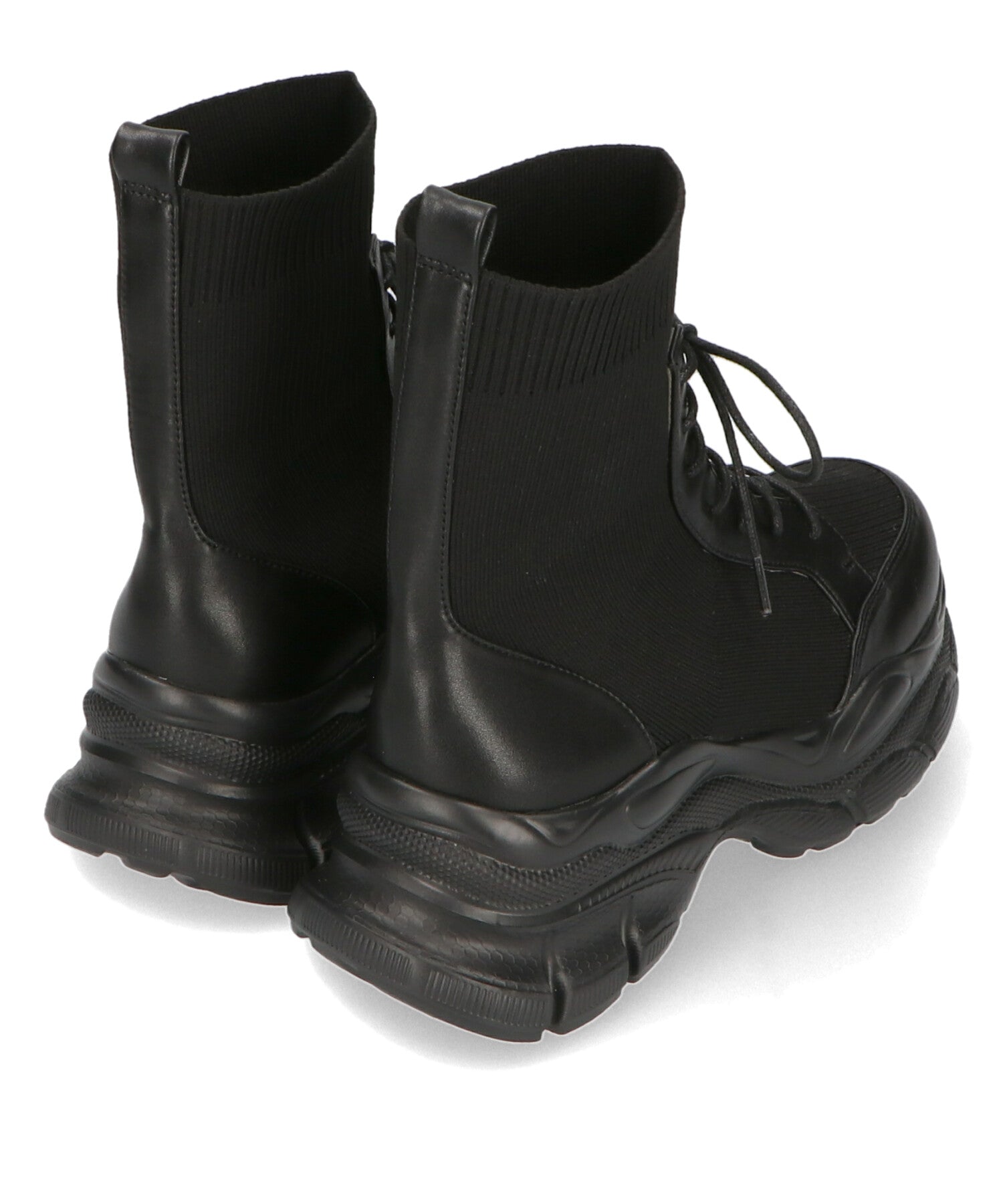 スニーカーソールニットレースアップブーツ/41434 – ORIENTALTRAFFIC