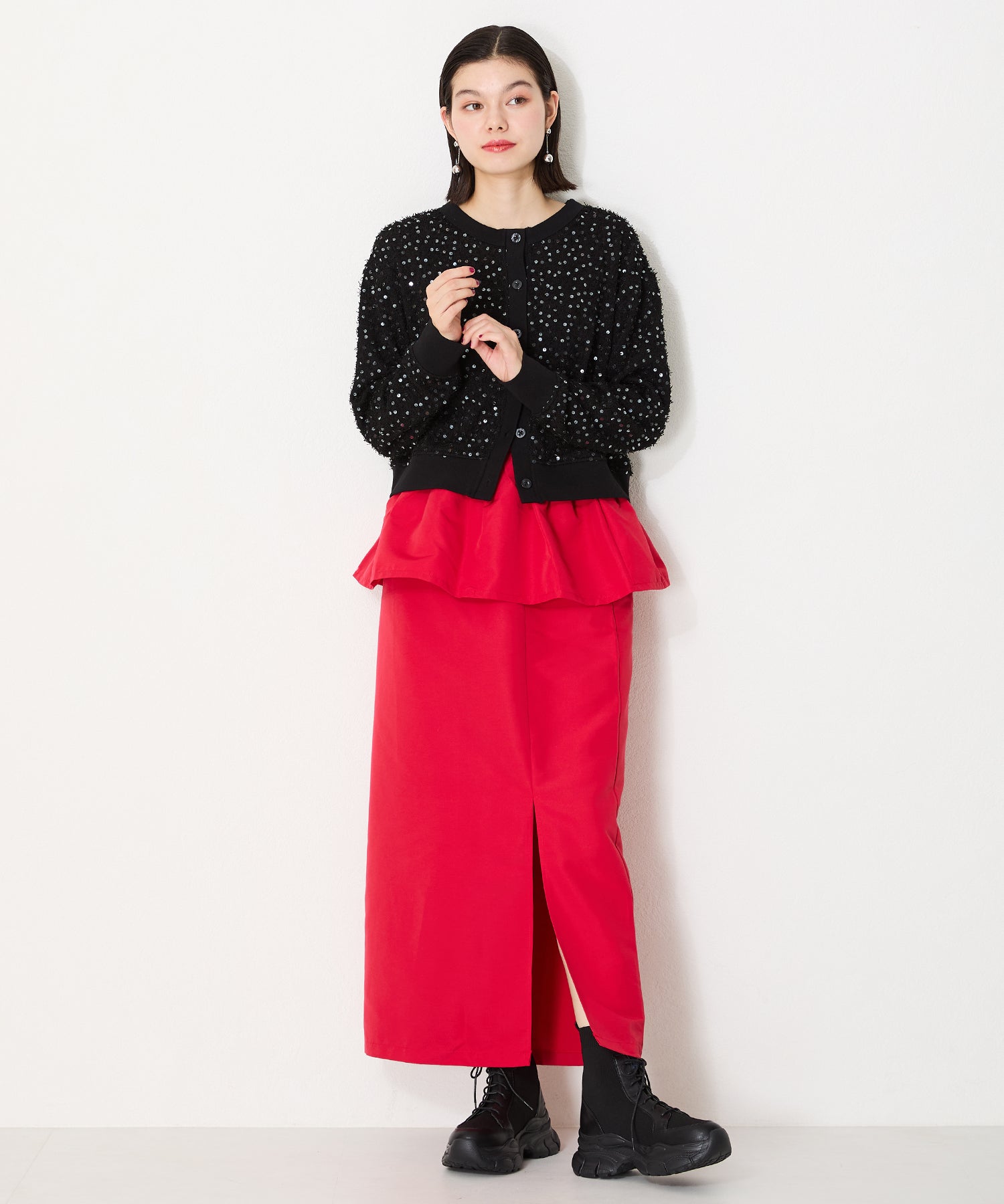 スニーカーソールニットレースアップブーツ/41434 – ORIENTALTRAFFIC