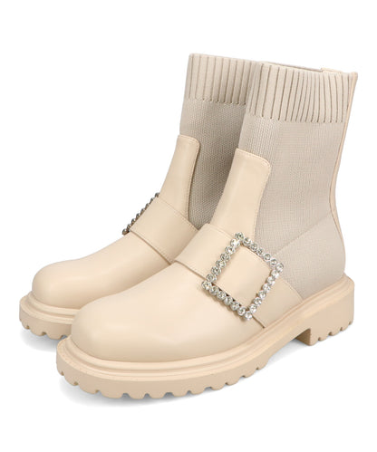 ビジューニットブーツ/41481