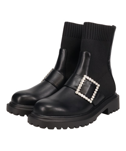 ビジューニットブーツ/41481