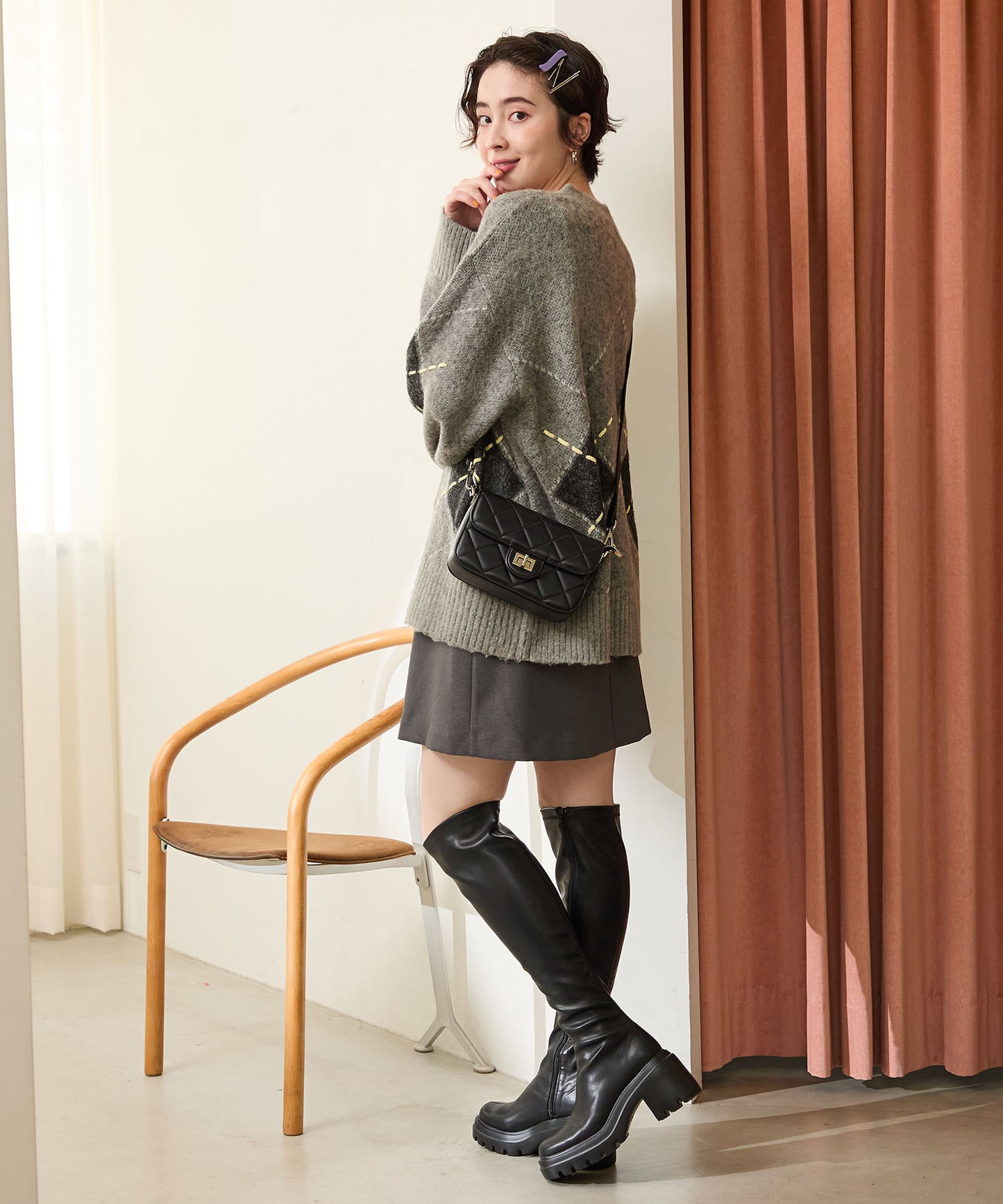 ストレッチニーハイブーツ/41505