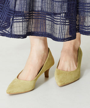 カラーソールポインテッドトゥパンプス/42103