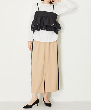 カラーソールポインテッドトゥパンプス/42103