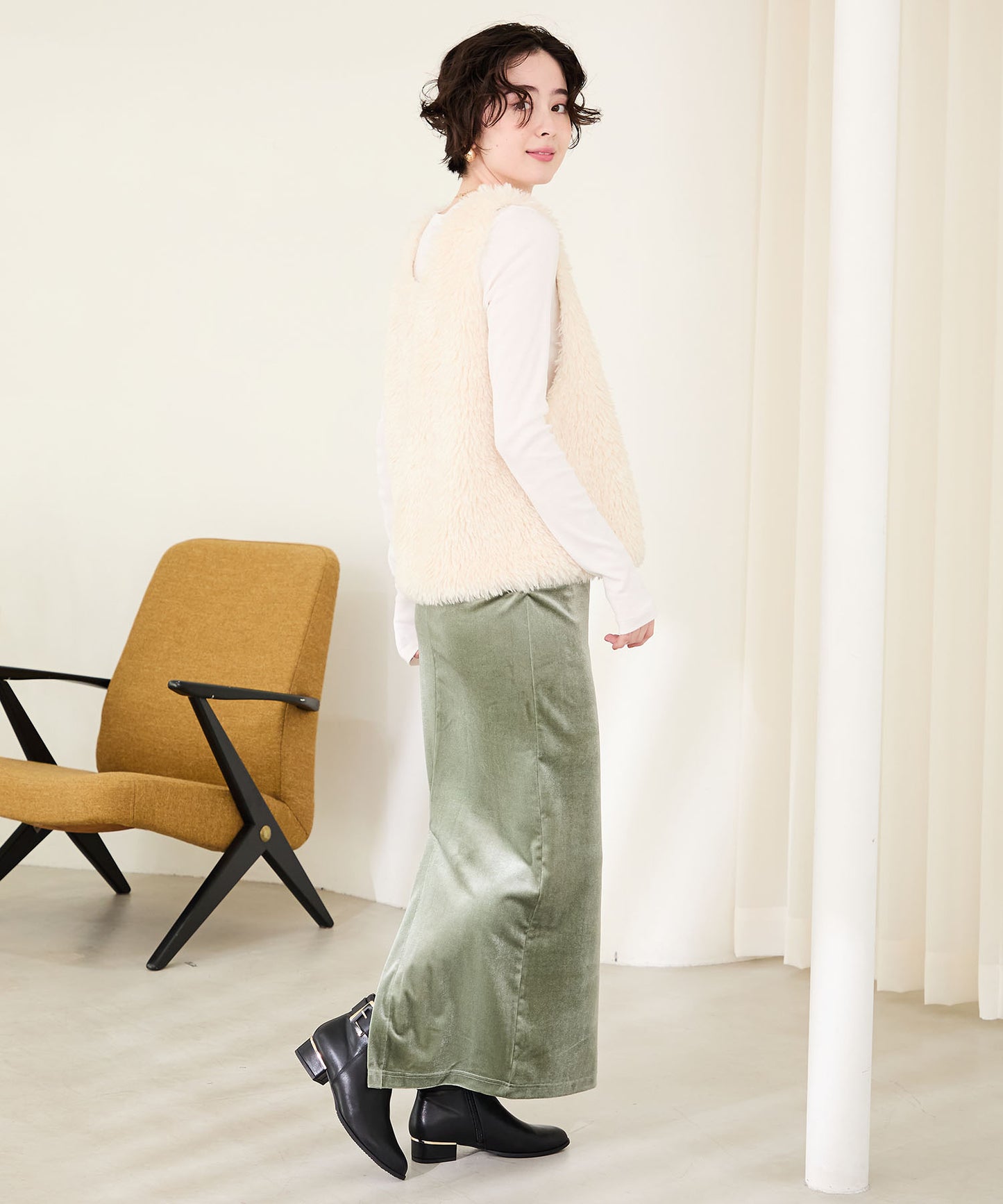 バックルベルトショートブーツ/42402