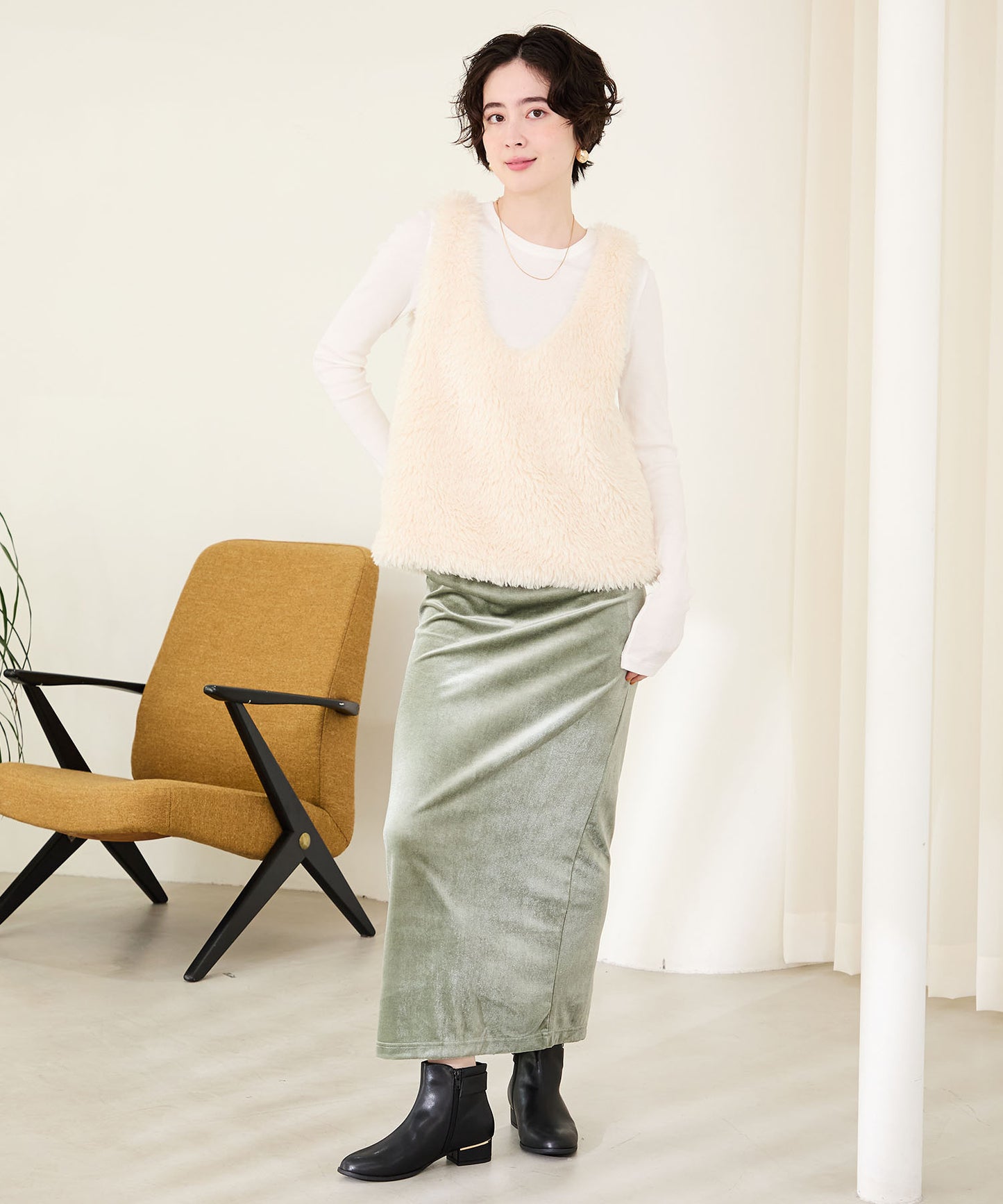 バックルベルトショートブーツ/42402