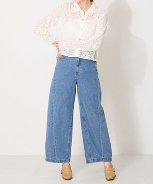 ウッドヒールベルトパンプス/51103