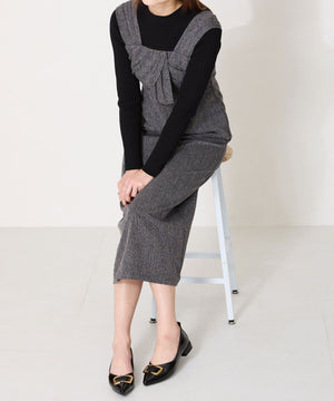 ポインテッドトゥモチーフパンプス/51104