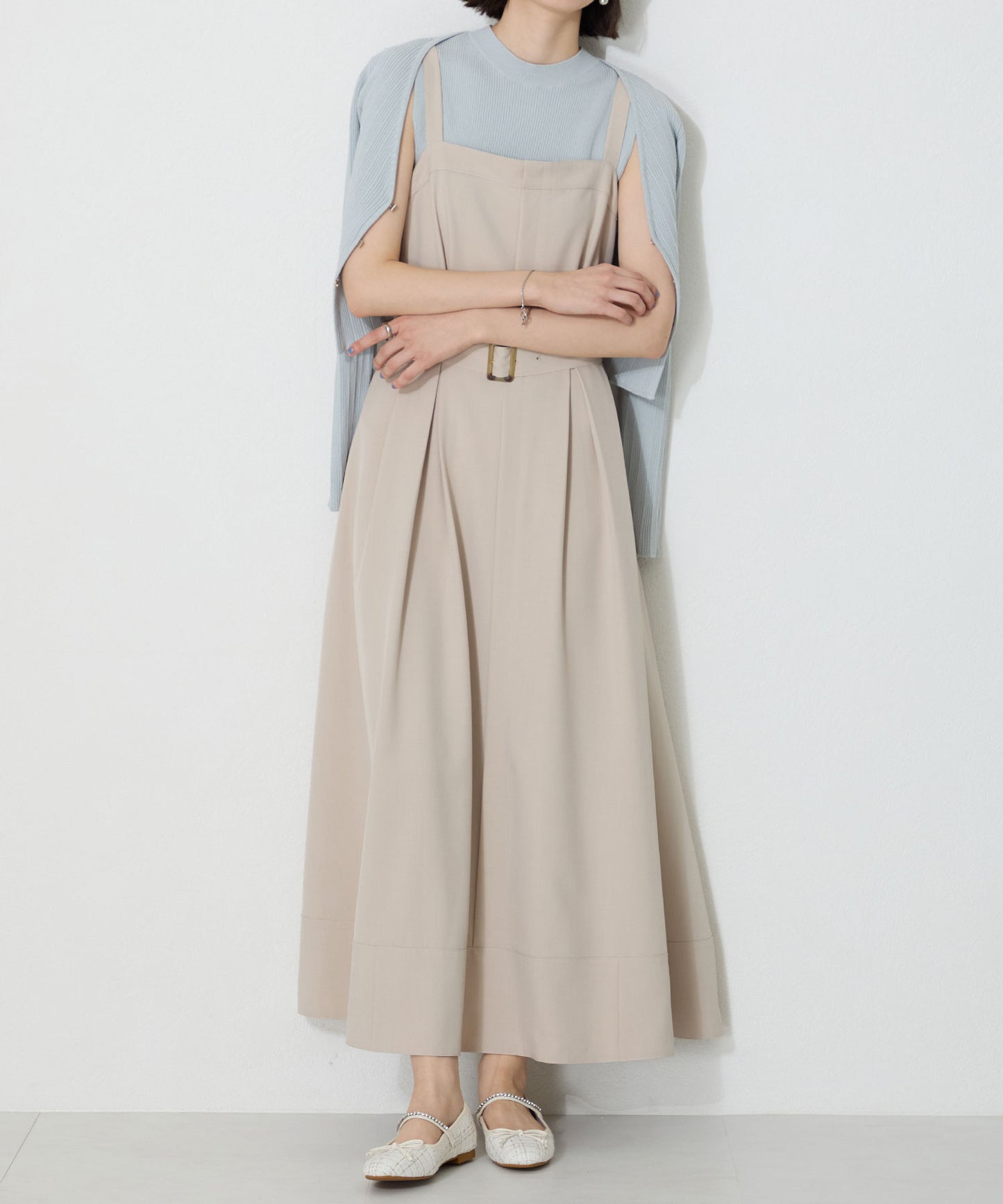 【WEB限定】ツイードバレエストラップパンプス/51106