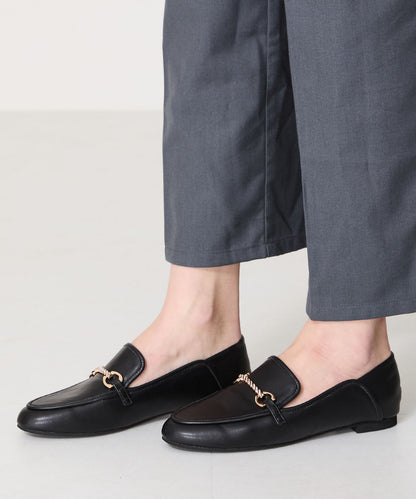 ラウンドトゥビットバブーシュローファー/51108