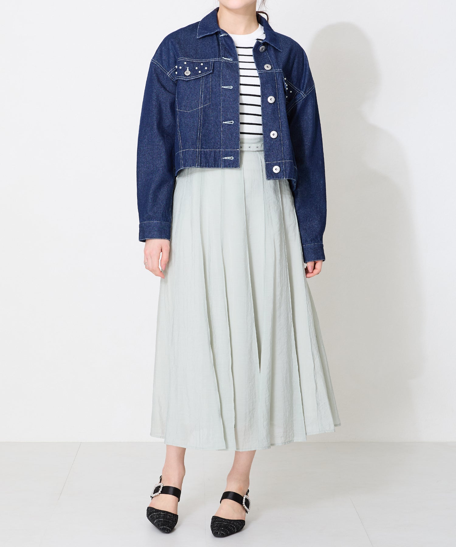 ビジューストラップツイードパンプス/51115 – ORIENTALTRAFFIC