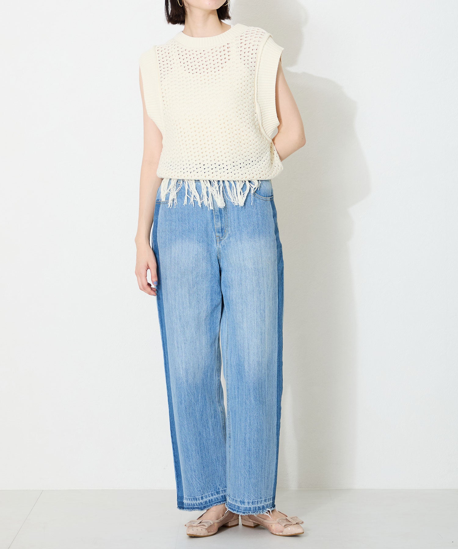 ドットチュールリボンフラットパンプス/51123 – ORIENTALTRAFFIC