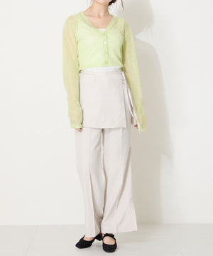 リボンベルトラインストーンシアーミュール/51124