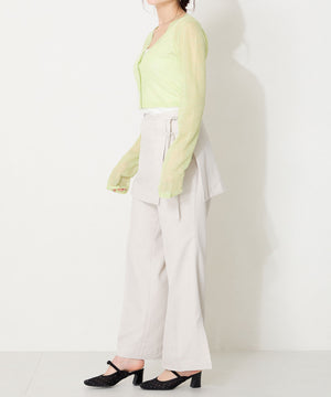 リボンベルトラインストーンシアーミュール/51124