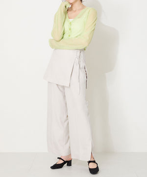 リボンベルトラインストーンシアーミュール/51124