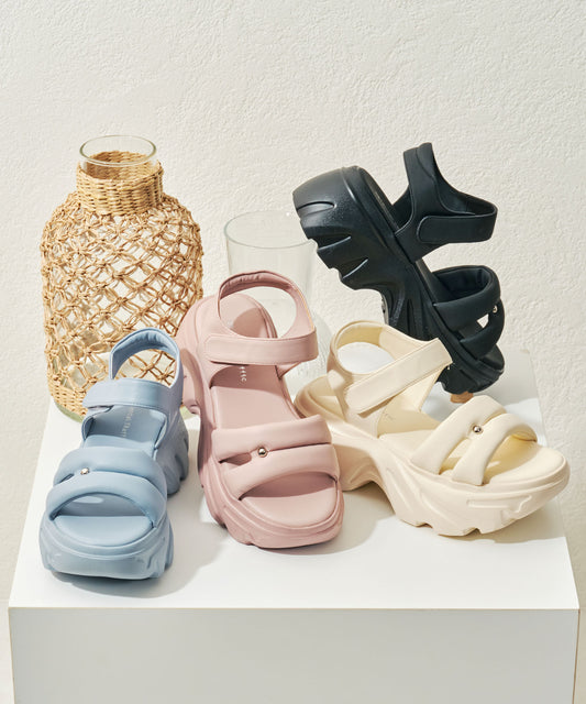 【新色追加】カットデザインパデット厚底サンダル/51206