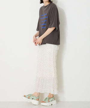 ドローコード×メッシュ厚底サンダル/51210