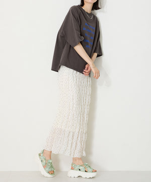 ドローコード×メッシュ厚底サンダル/51210