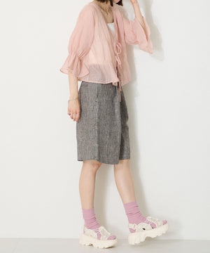 ドローコード×メッシュ厚底サンダル/51210