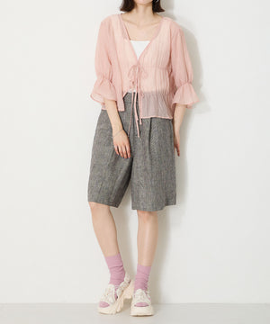 ドローコード×メッシュ厚底サンダル/51210