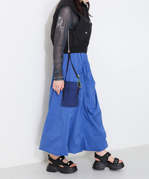 キルティングパールボタン厚底サンダル/51213