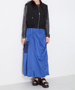 キルティングパールボタン厚底サンダル/51213