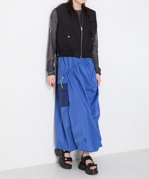 キルティングパールボタン厚底サンダル/51213