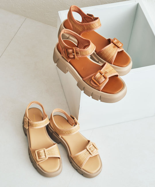 ベルトデザイン厚底サンダル/51214