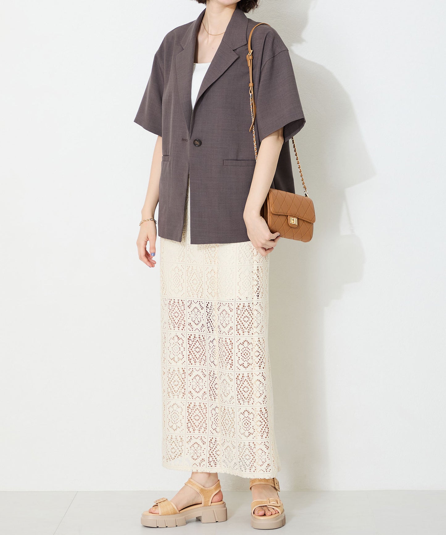 ベルトデザイン厚底サンダル/51214