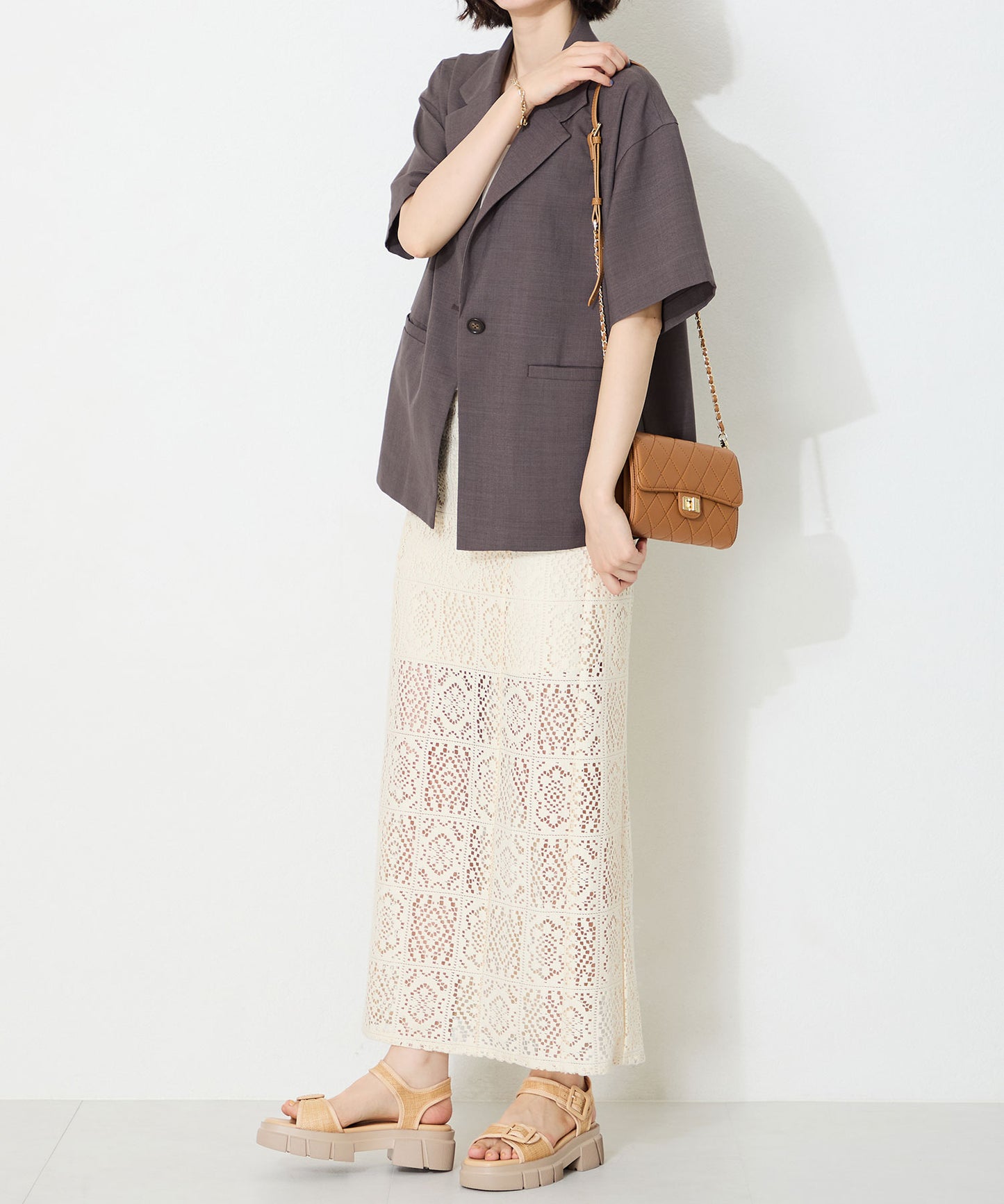 ベルトデザイン厚底サンダル/51214