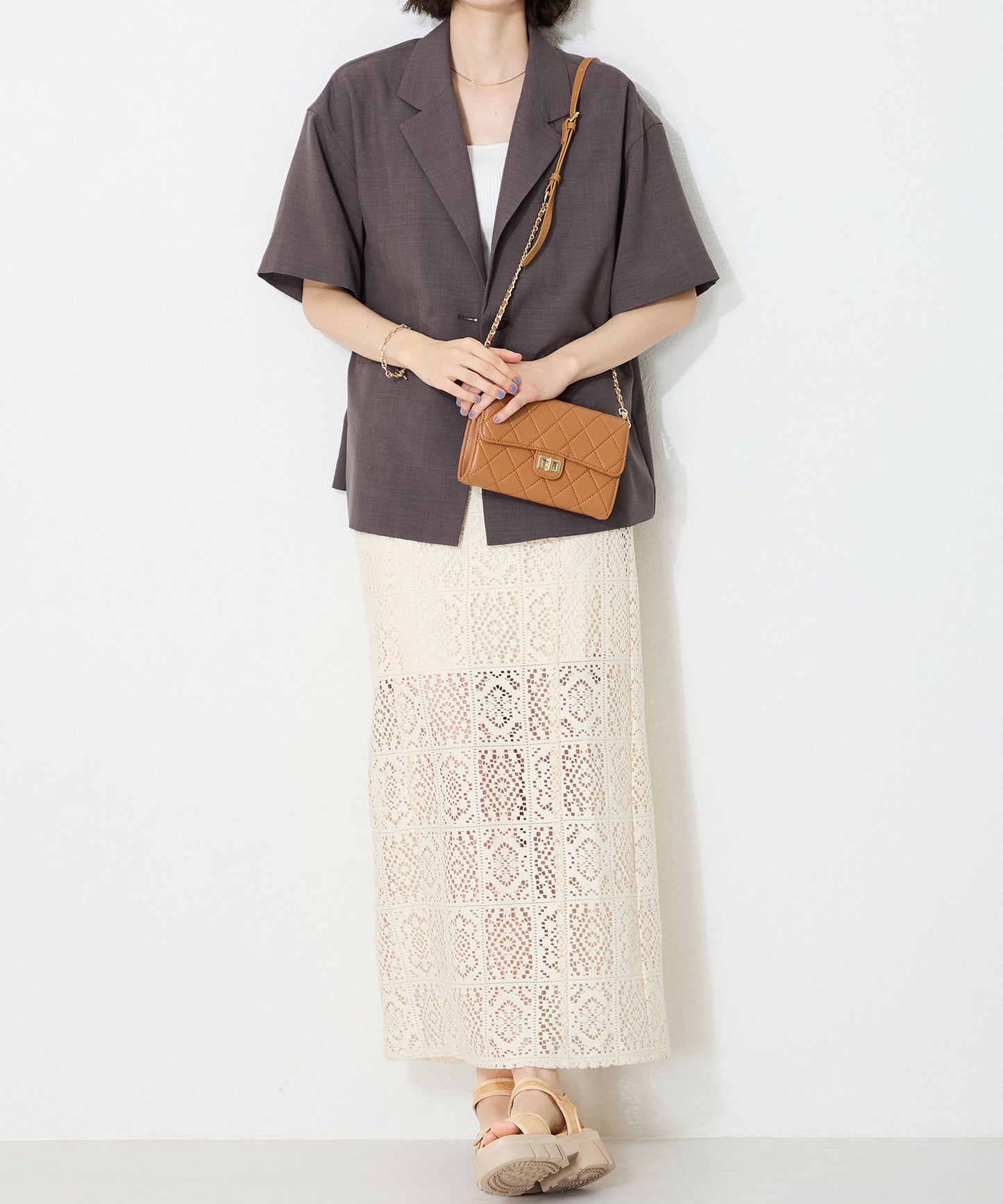 ベルトデザイン厚底サンダル/51214