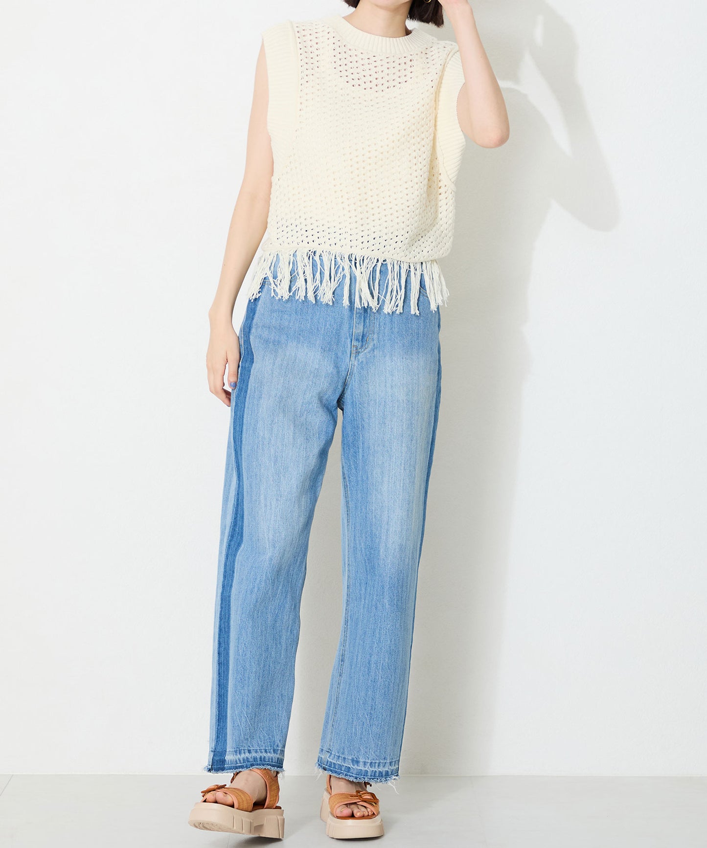 ベルトデザイン厚底サンダル/51214