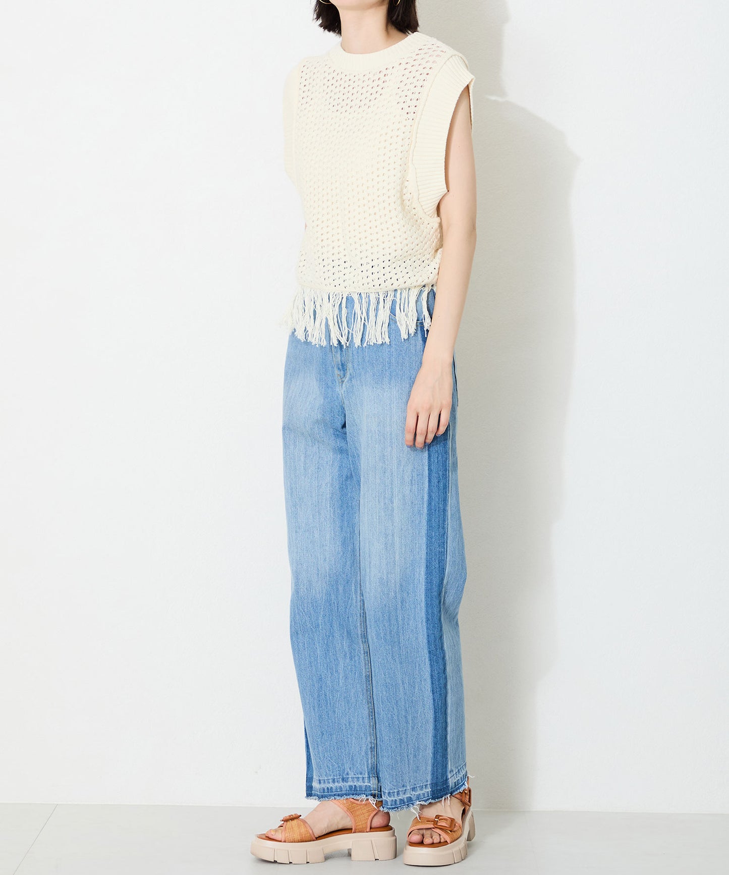 ベルトデザイン厚底サンダル/51214