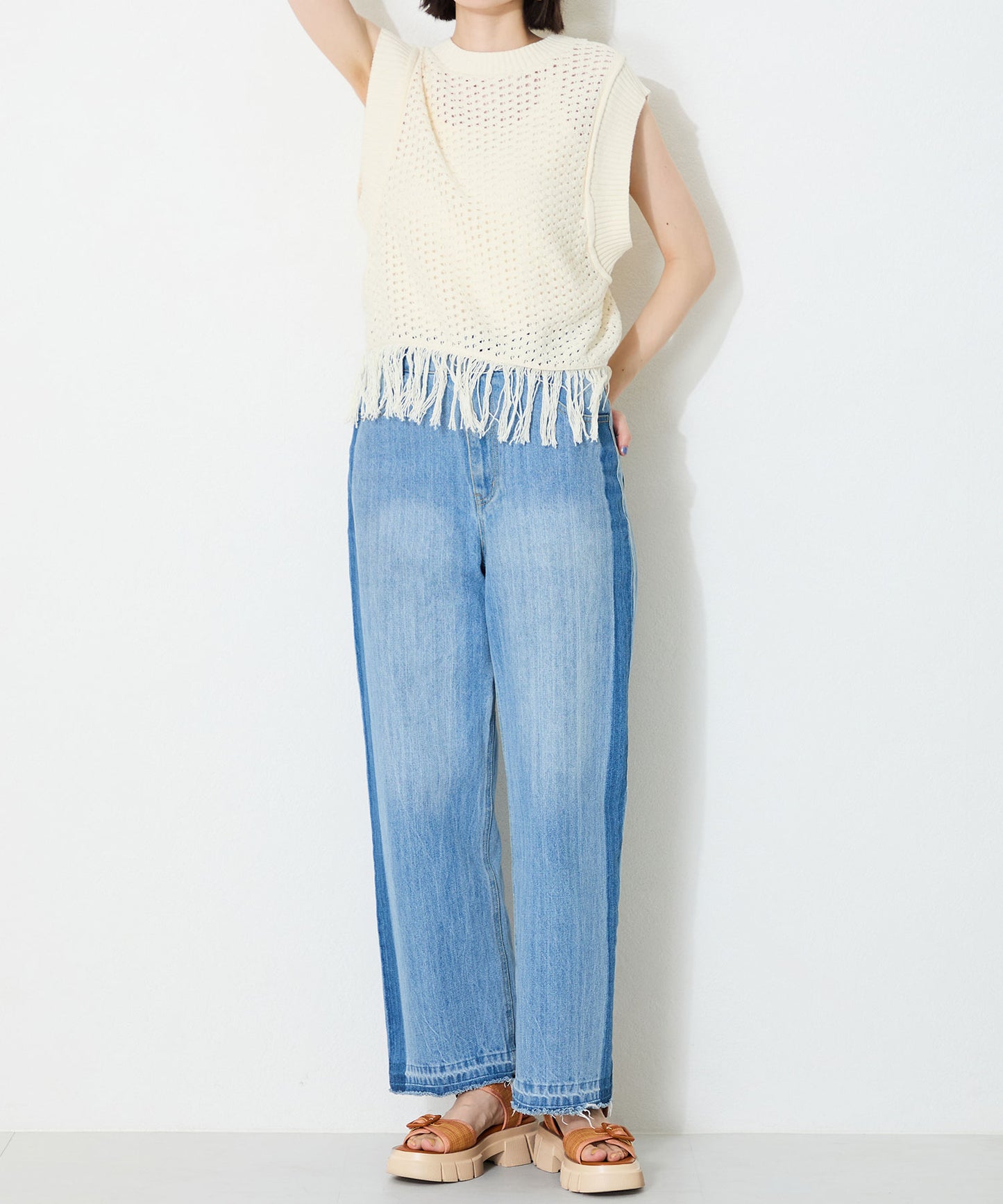 ベルトデザイン厚底サンダル/51214